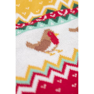 Festive Fair Isle Carol Cardigan - 2 Left Size 7-8 & 9-10 years-Frugi-Modern Rascals