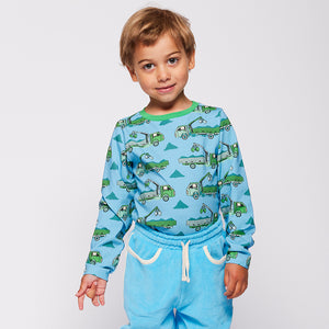 Gala Long Sleeve Shirt With Trucks - 2 Left Size 3-4 & 7-8 years-Smafolk-Modern Rascals
