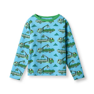 Gala Long Sleeve Shirt With Trucks - 2 Left Size 3-4 & 7-8 years-Smafolk-Modern Rascals