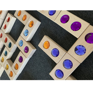 Gem Dominoes - 28 pieces-Papoose-Modern Rascals