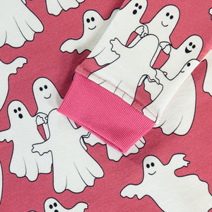 Ghosts Sweatshirt in Baroque Rose - 2 Left Size 4-5 years-Smafolk-Modern Rascals