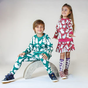 Ghosts Sweatshirt in Baroque Rose - 2 Left Size 4-5 years-Smafolk-Modern Rascals