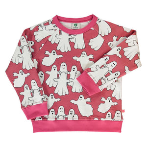Ghosts Sweatshirt in Baroque Rose - 2 Left Size 4-5 years-Smafolk-Modern Rascals