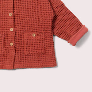 Ginger Chunky Waffle Relaxed Jacket-Little Green Radicals-Modern Rascals