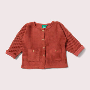 Ginger Chunky Waffle Relaxed Jacket-Little Green Radicals-Modern Rascals