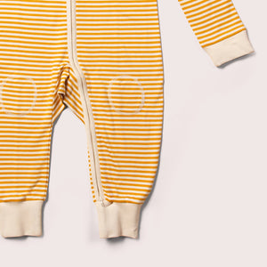 Gold Striped Adaptive 2-Way Zip Suit-Little Green Radicals-Modern Rascals