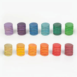 Grapat Coloured Coins - 72 pieces in 12 Colours-Grapat-Modern Rascals