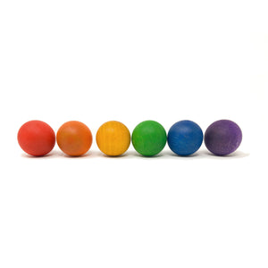 Grapat Coloured Wooden Balls - 6 pieces-Grapat-Modern Rascals