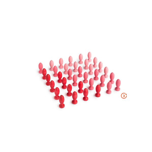 Grapat Loose Parts Flower Petals - 36 pieces in Reds-Grapat-Modern Rascals