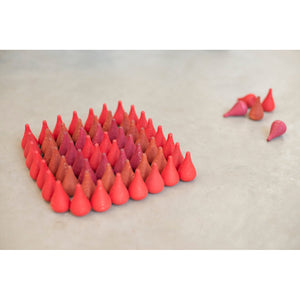 Grapat Loose Parts Mini Fires - 36 pieces in Reds-Grapat-Modern Rascals