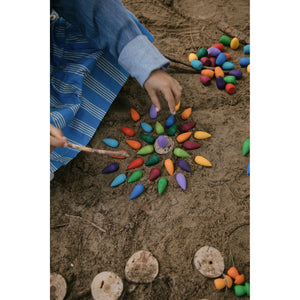 Grapat Loose Parts Rainbow Snowflakes - 36 pieces-Grapat-Modern Rascals