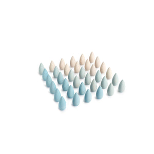 Grapat Loose Parts Snowflakes - 36 pieces in Icy Blues-Grapat-Modern Rascals