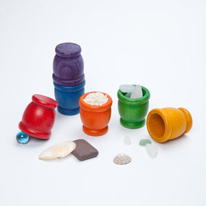SPARE PARTS - Grapat Mates - 6 pieces in Rainbow Colours-Warehouse Find-Modern Rascals