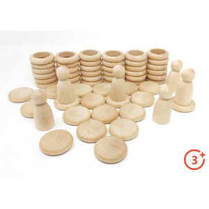 Grapat Nins, Rings, and Coins Set - Natural-Grapat-Modern Rascals