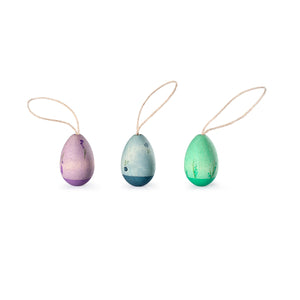Grapat Ornaments Set - Wood Aurora Eggs-Grapat-Modern Rascals