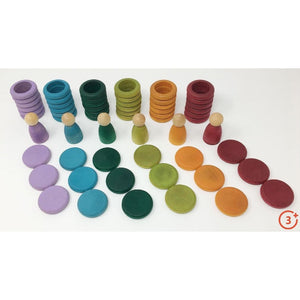 Grapat Wood Nins, Rings & Coins - No Basic Colours-Grapat-Modern Rascals