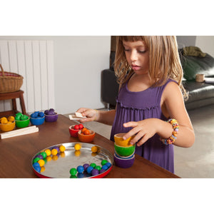 Grapat Wooden Bowls and Marbles with Tongs-Grapat-Modern Rascals