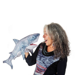 Great White Shark Puppet-Folkmanis Puppets-Modern Rascals