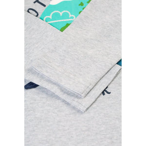 Grey Marl / Protect Your Planet Adventure Applique - 1 Left Size 2-3 years-Frugi-Modern Rascals