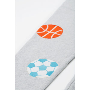 Grey Marl / Sport Jack Applique Joggers - 1 Left Size 8-9 years-Frugi-Modern Rascals