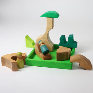Grimm's Building Set Creative Puzzle - Green Squirrel-Grimms-Modern Rascals