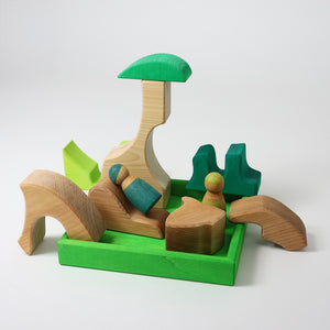 Grimm's Building Set Creative Puzzle - Green Squirrel-Grimms-Modern Rascals