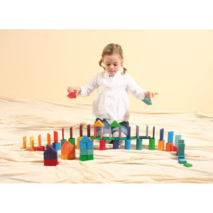 Grimm's Building Set - Shapes and Colours-Grimms-Modern Rascals