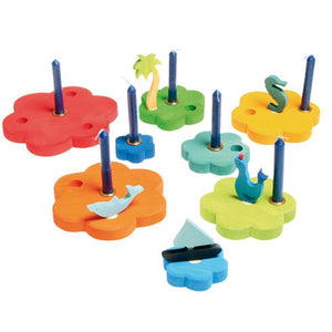 Grimm's Deco Flower Stacking Tower-Grimms-Modern Rascals