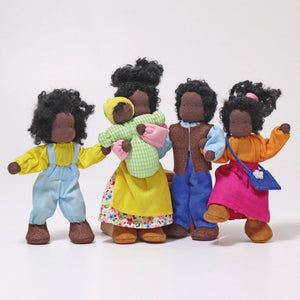 Grimm's Doll - Ebony Child wearing a Dress-Grimms-Modern Rascals