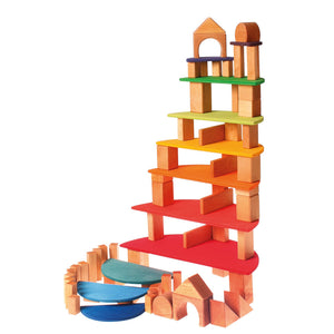 Grimm's Geometric Classic Building Blocks Natural - 60 piece-Grimms-Modern Rascals