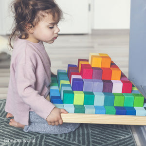 Grimm's Large Stepped Pyramid Building Set - 4cm Scale-Grimms-Modern Rascals