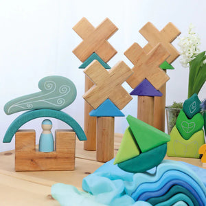 Grimm's Natural Stairway Building Set-Grimms-Modern Rascals