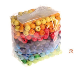 Grimm's Rainbow 12mm Wooden Beads - 480 pieces-Grimms-Modern Rascals
