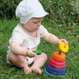 Grimm's Rainbow Conical Tower - Large-Grimms-Modern Rascals
