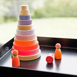 Grimm's Set of 3 Friends - Neon Pink-Grimms-Modern Rascals