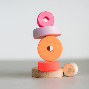 Grimm's Small Conical Tower - Neon Pink-Grimms-Modern Rascals