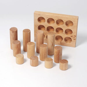 Grimm's Sorting Board With Rollers in Natural 12 pcs-Grimms-Modern Rascals