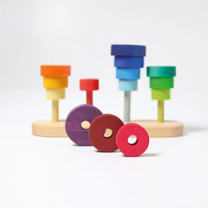 Grimm's Stacking Fabuto Tower on 4 Pegs-Grimms-Modern Rascals