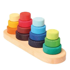 Grimm's Stacking Fabuto Tower on 4 Pegs-Grimms-Modern Rascals