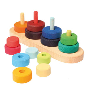 Grimm's Stacking Fabuto Tower on 4 Pegs-Grimms-Modern Rascals