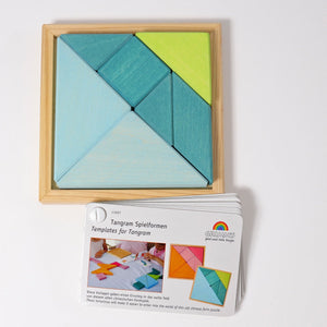 Grimm's Tangram - Blue and Green with Templates-Grimms-Modern Rascals