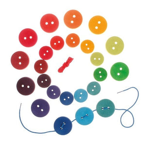 Grimm's Thread Game with Large Rainbow Buttons-Grimms-Modern Rascals