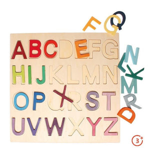 Grimm's Wooden ABC Game in Frame-Grimms-Modern Rascals