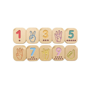 Hand Sign Numbers 1-10-PlanToys-Modern Rascals
