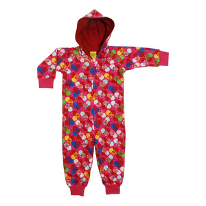 Hearts Hooded Lined Suit - 1 Left Size 8-10 years-Duns Sweden-Modern Rascals