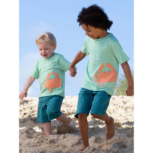 Hello Crab Short Sleeve Shirt - 1 Left Size 9-11 years-Kite-Modern Rascals