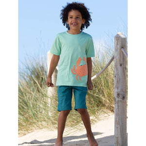 Hello Crab Short Sleeve Shirt-Kite-Modern Rascals
