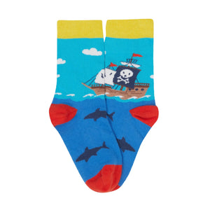 High Seas Rock My Socks -3 Pack - 1 Left Size 2-4 years-Frugi-Modern Rascals