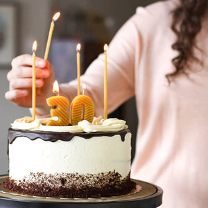 Honey Candles - 12 Pack of Gala Beeswax Candles - Pastel-Honey Candles-Modern Rascals