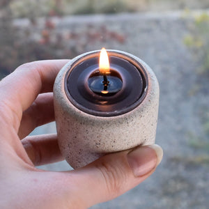 Honey Candles - BLACK Beeswax Tealight Candle (single)-Honey Candles-Modern Rascals